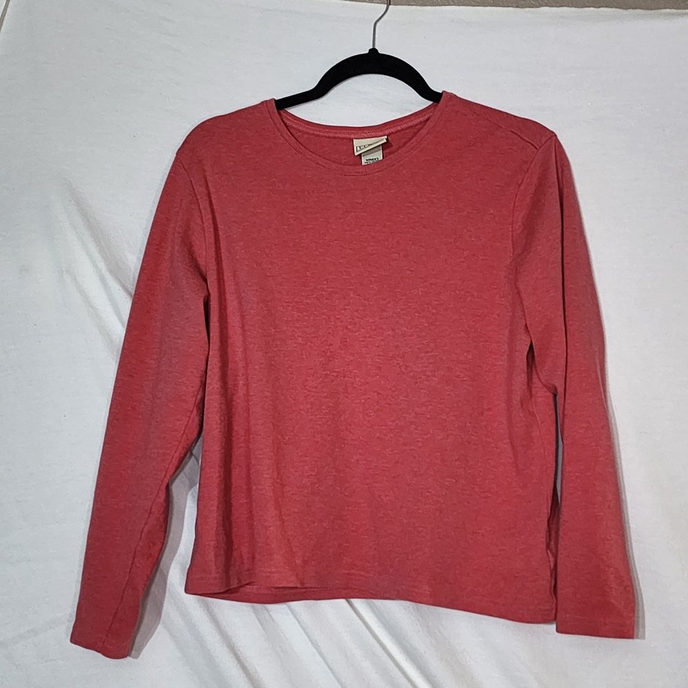 L.L. Bean Red Long Sleeve Top